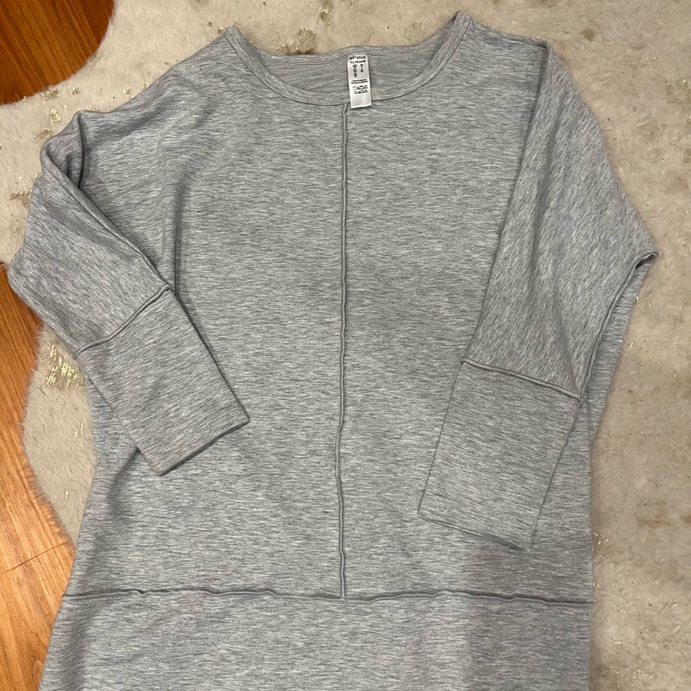 Spanx Light Gray Long Sleeve Top